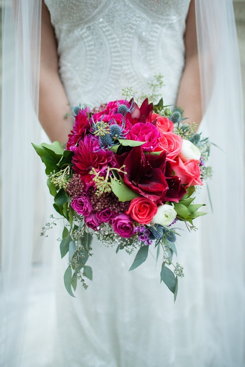 pink-red-bridal-bouquet-blue-thistle
