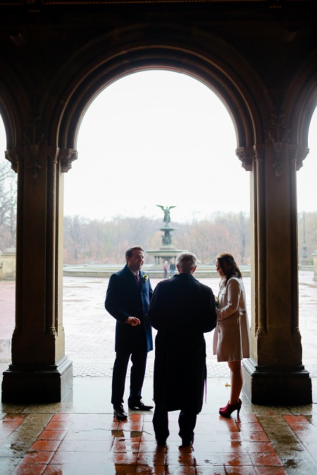 Bethesda Fountain  NY Central Park Wedding Ceremony