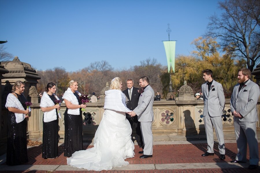 Bethesda Fountain  NY Central Park Wedding Ceremony