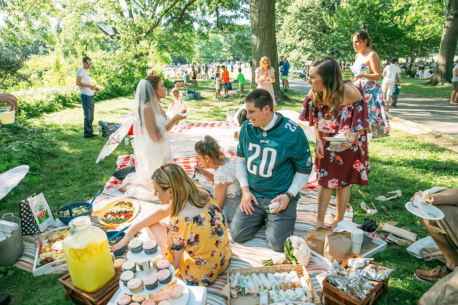 Picnic Wedding Reception by Turtle Pond Central Park